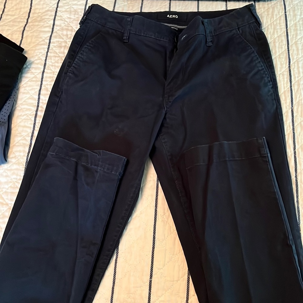 Men’s pants slim straight - navy